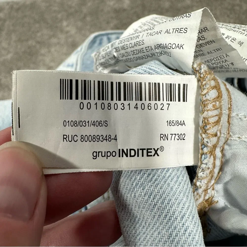 Zara Light Blue Wash Denim Jumpsuit Coveralls Size Small Blogger Favorite Chic